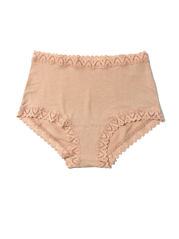 Supima® Cotton High Rise Boyshort Chai