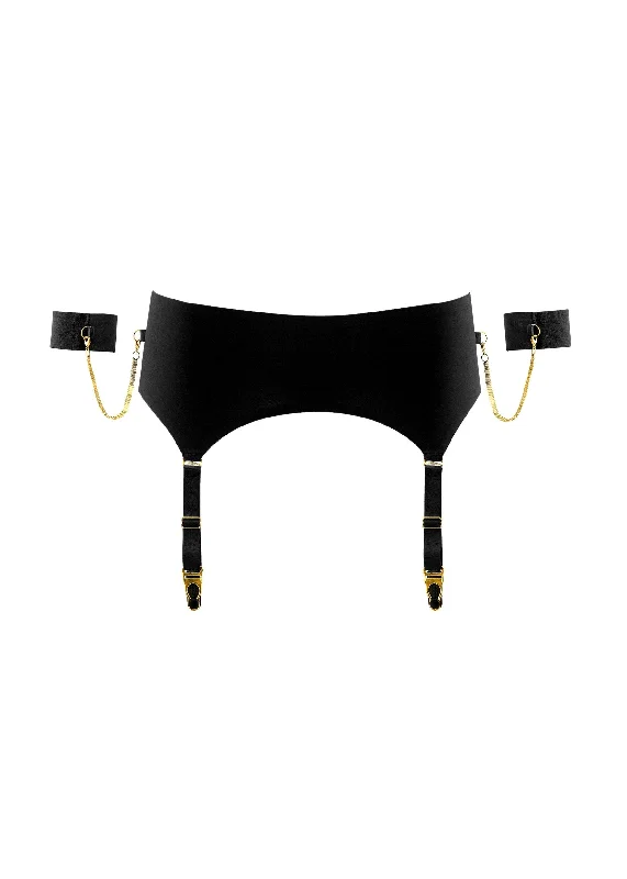 Tapage Nocturne Garter Belt with Bands (Black)