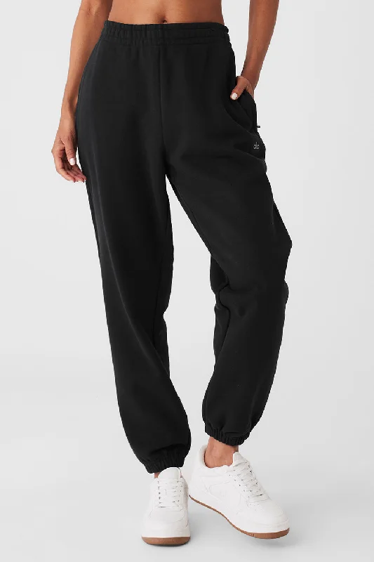 Cuffed Renown Heavy Weight Sweatpant - Black