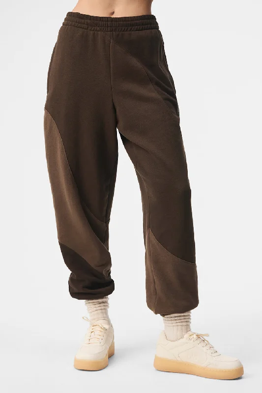 Make Waves Sweatpant - Espresso Tonal