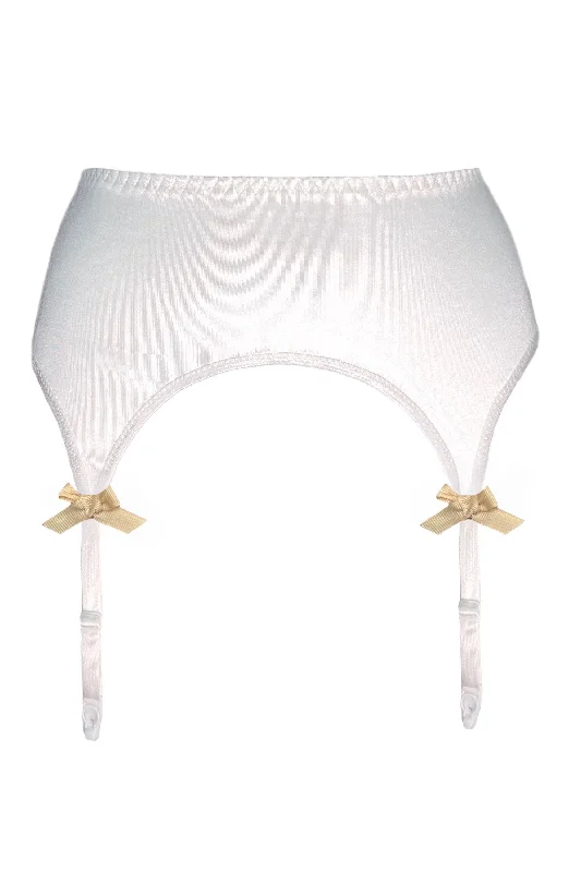 Valessa Gloss Ivory garter belt