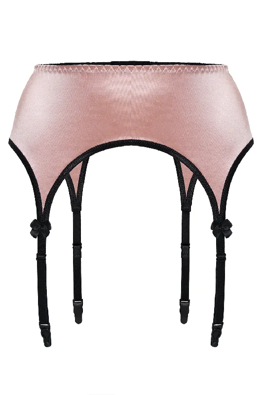 Valessa Gloss pink garter belt