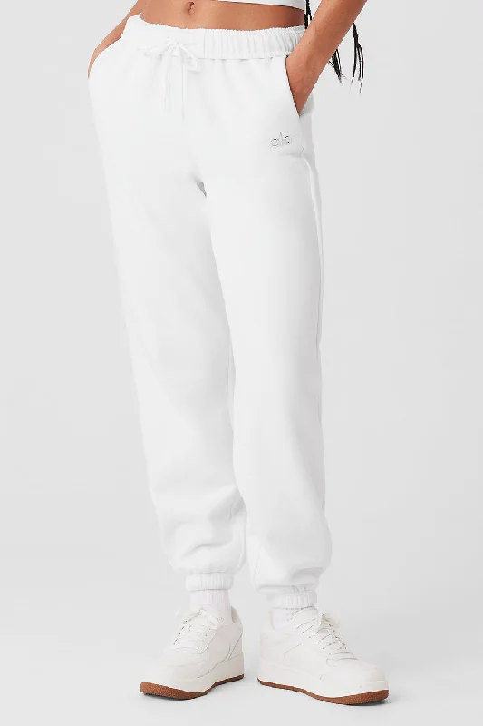 Accolade Sweatpant - White