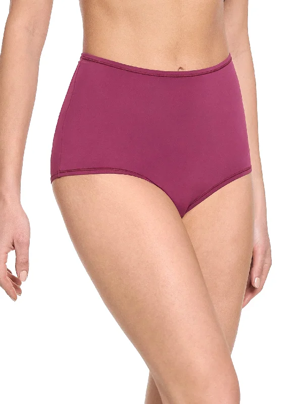 YourFit™ High Rise Boyshort Mulled Wine Red