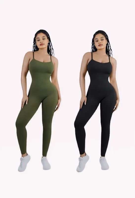 2PCS Seamless jumpsuit tummy control