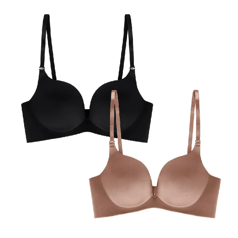 2 Pack Wireless Push Up Bra