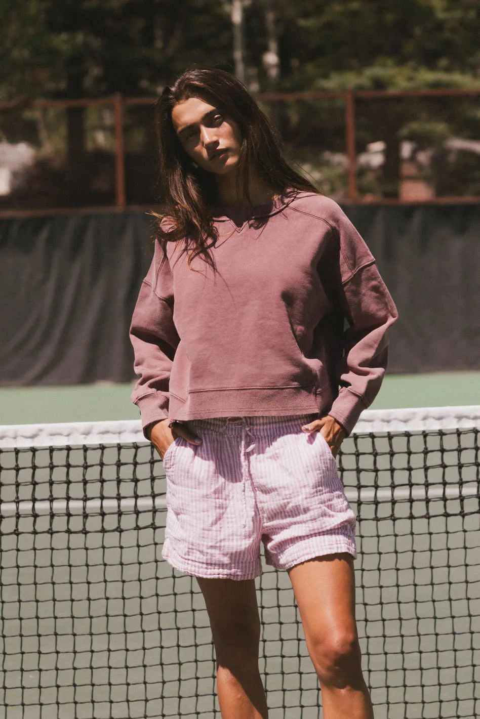 Aarti Sweatshirt in Burgundy