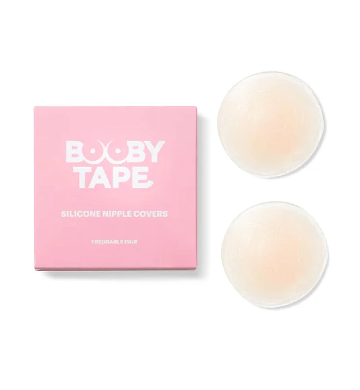 Booby Tape Silicone Nipple Covers (1 Pair),Nude