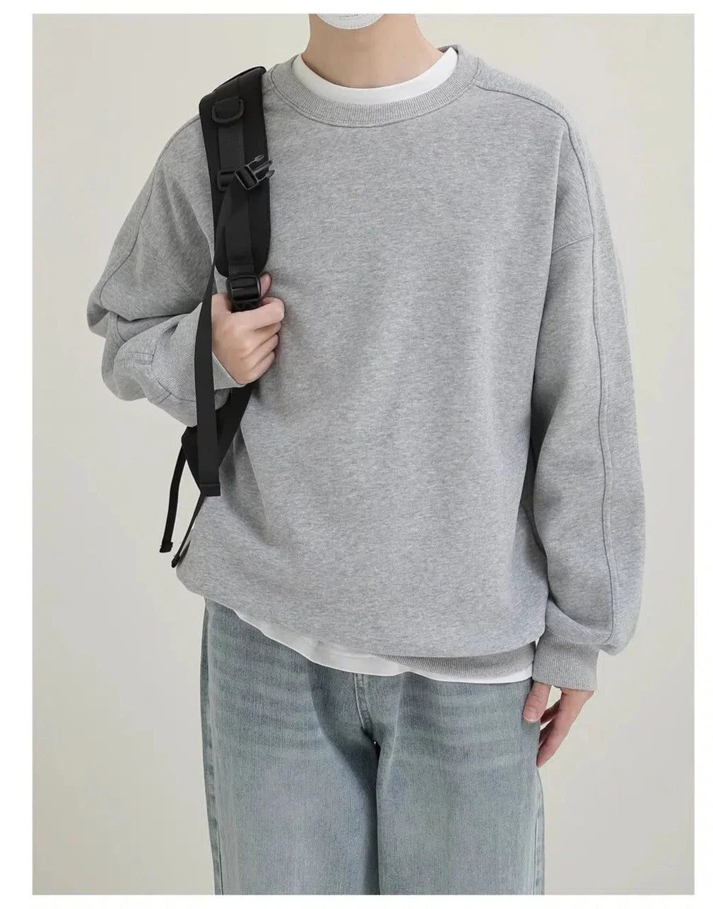 Classic Oversized Fit Crewneck Sweatshirt