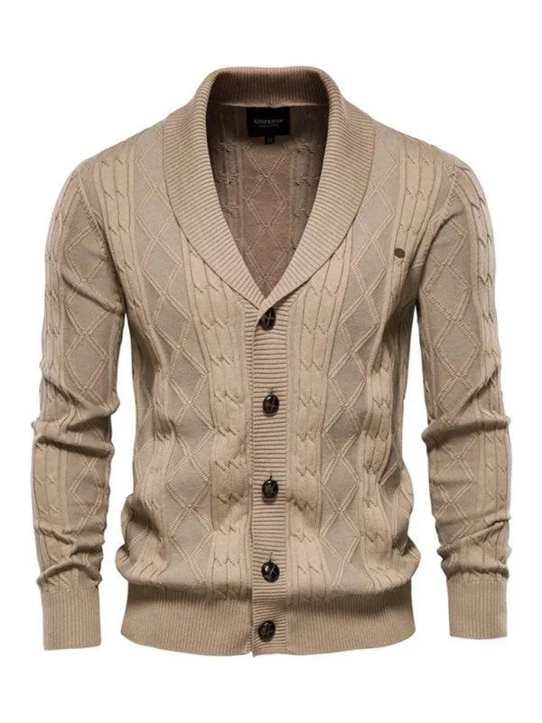 women's sweater high quality -Domingo Men Cardigan Sweater