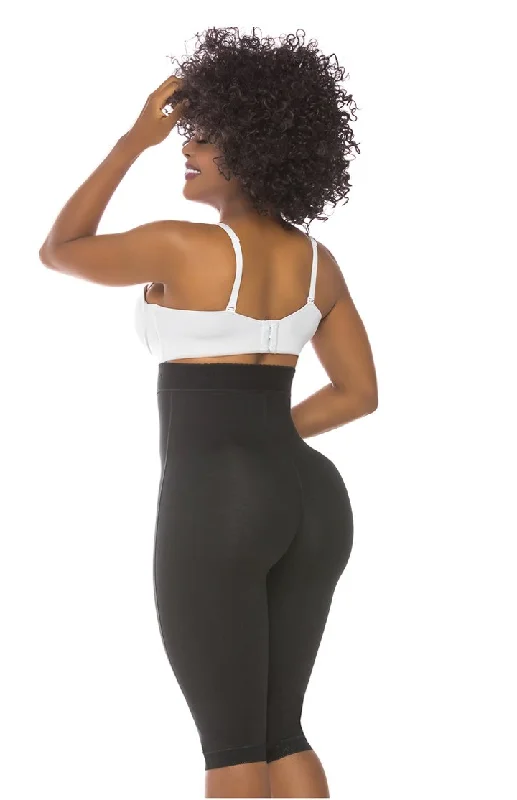 Fajas Salome 0219 | High Waist Compression Shorts for Women | Butt Lifter Capri Shapewear | Powerne