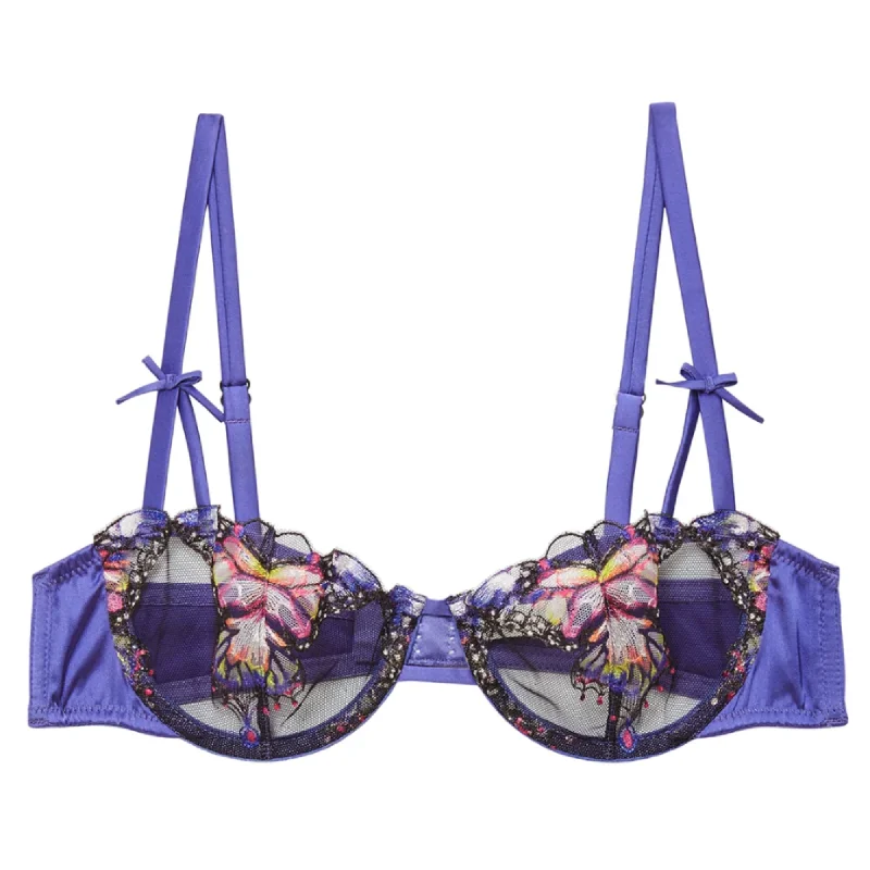 Fleur du Mal Butterfly Embroidery Balconette