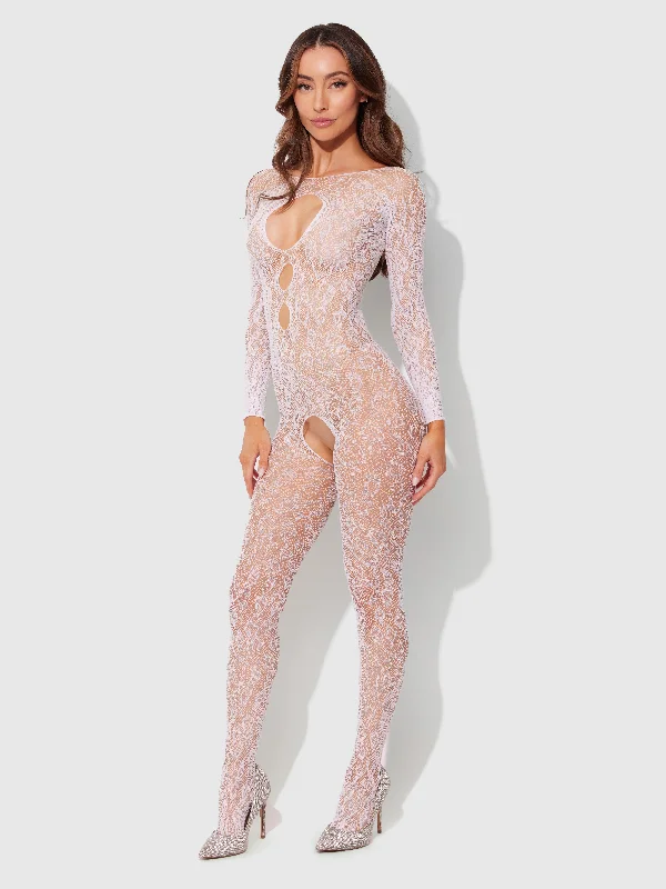 Leopard Full Body Long Sleeve Bodystocking