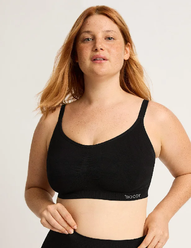 Full Bust Wireless Bra - Black