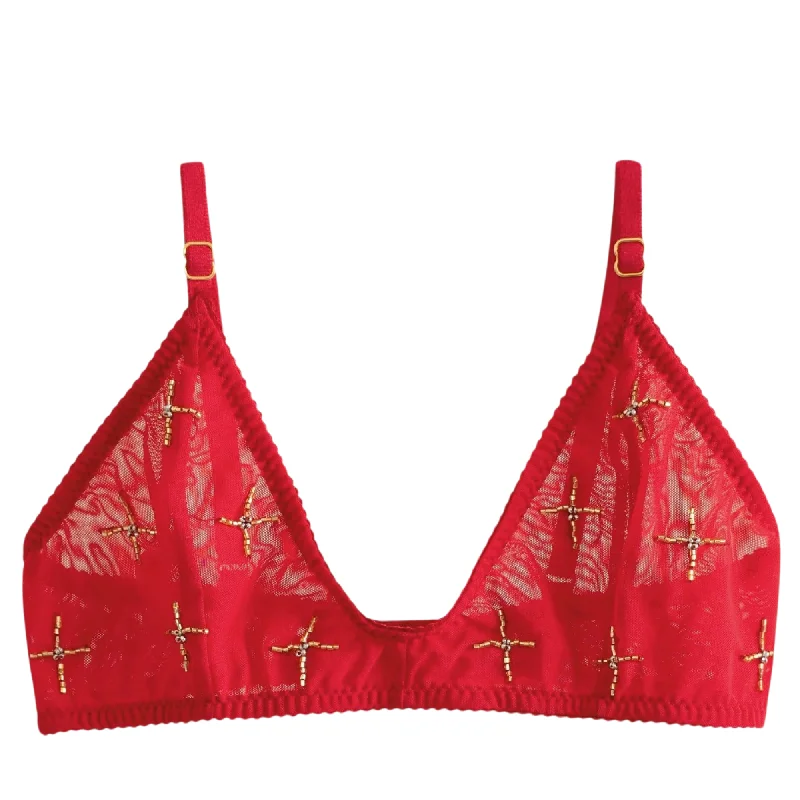 Love and Swans Santa Muerte Bralette