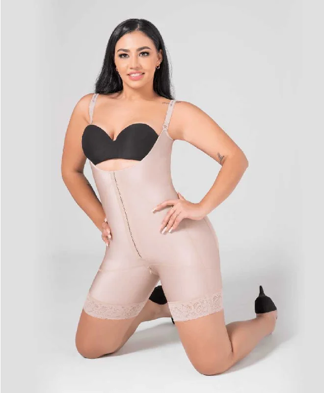 Middle compression mid-thigh slimming body shaper.