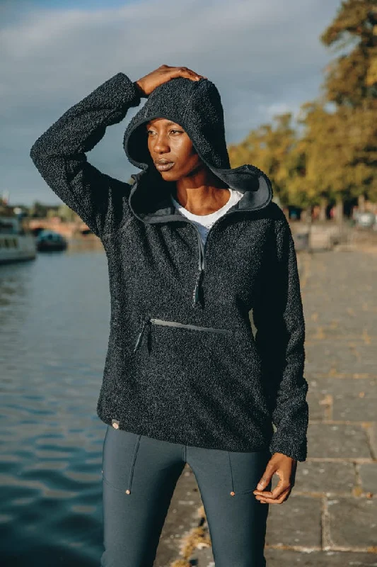 Windproof Fleece Hoodie - Deep Navy