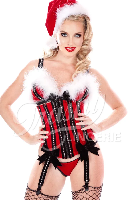 Velvet Christmas Vixen Waist Cincher