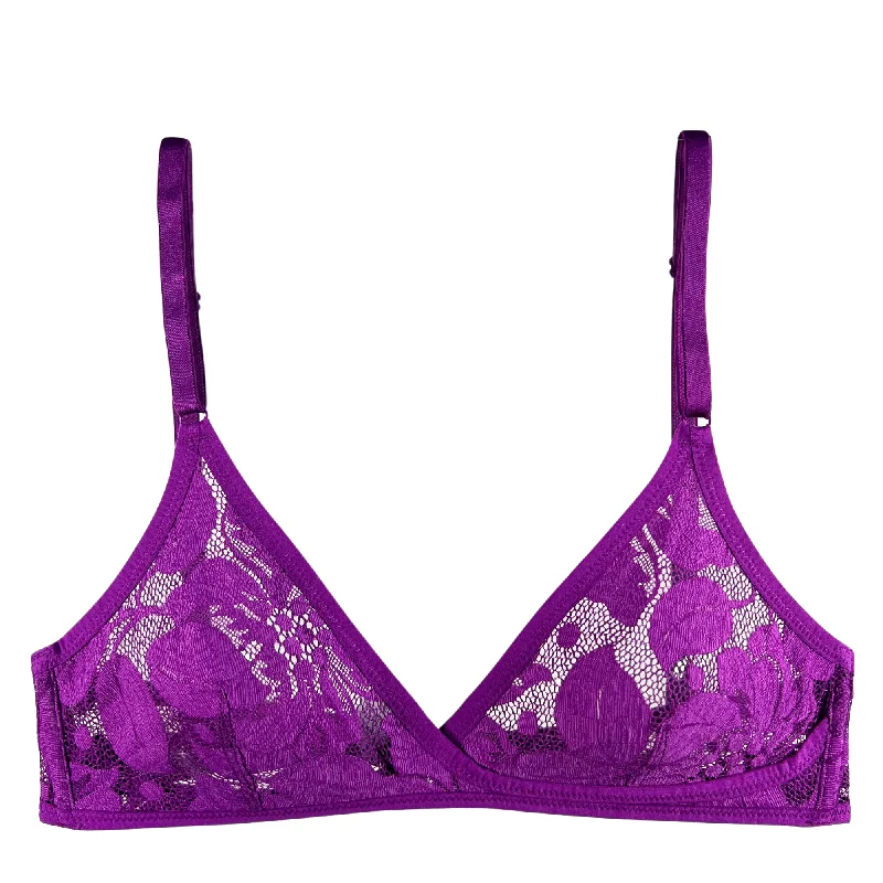 Yasmine Eslami Zoe Soft Bra - Deep Purple