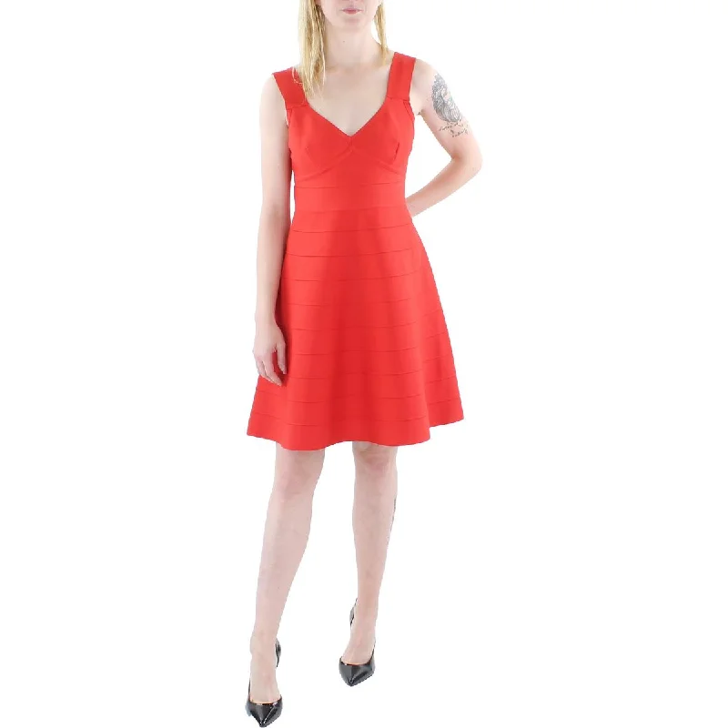 Bebe Womens Juniors Summer Bandage Fit & Flare Dress