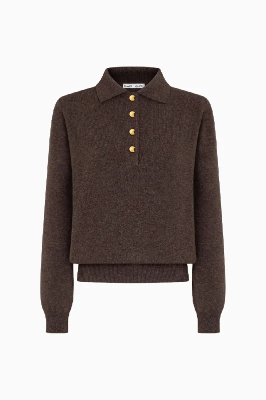 Blazé Milano Highland Polo Knit Jumper - Borsalino