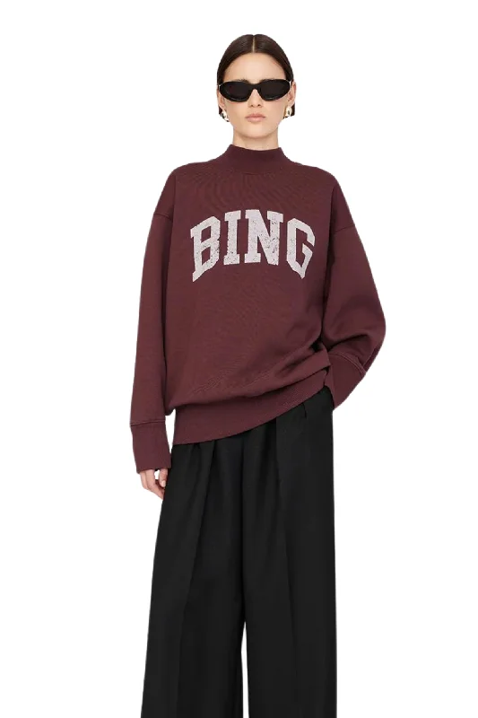 Bradie Bing Sweatshirt in Burgundy