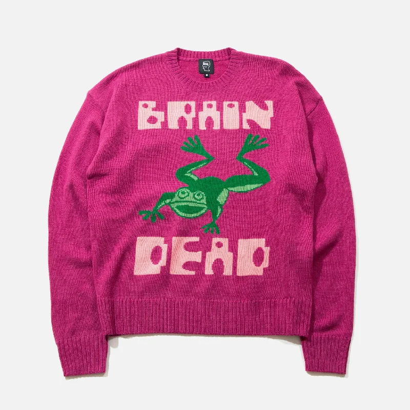 Frogger Sweater - Fushsia