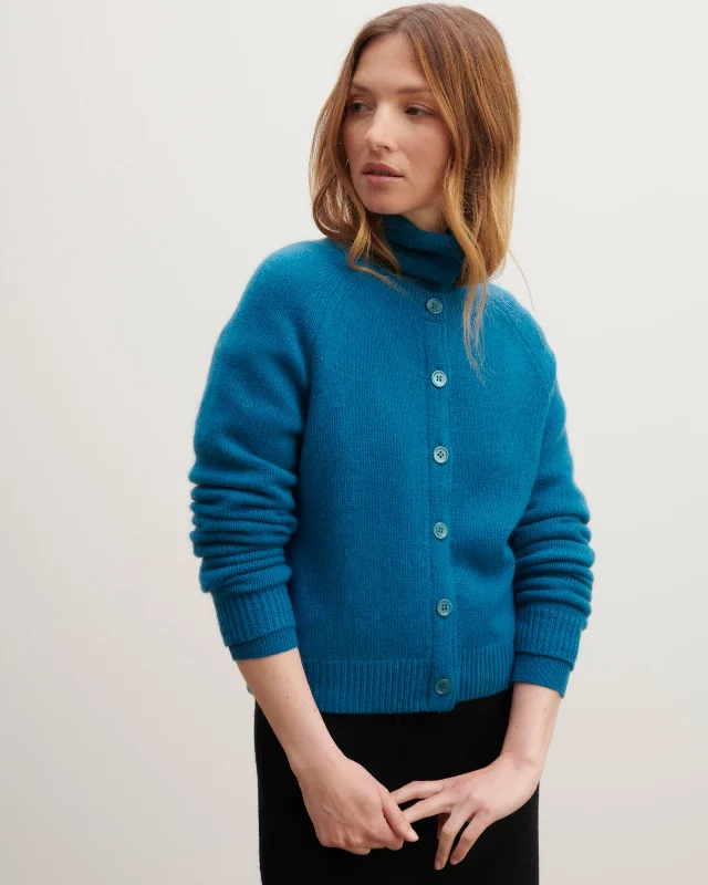 Raglan-sleeved cardigan