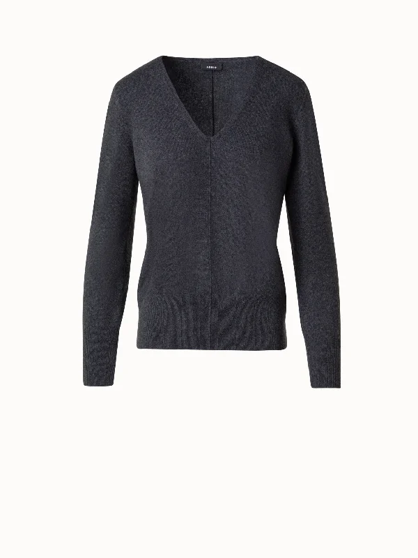 Cashmere V-Neck Pullover