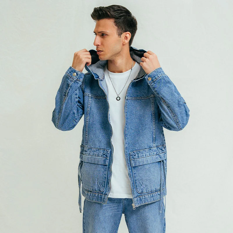 Denim Hoodie Jacket