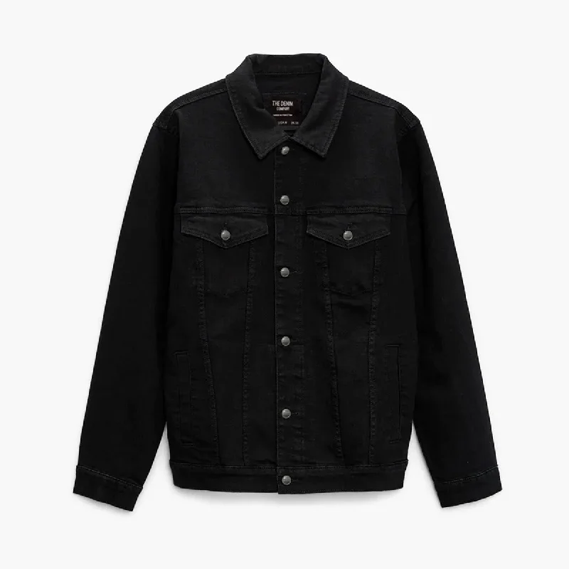 Premium Black Denim Jacket