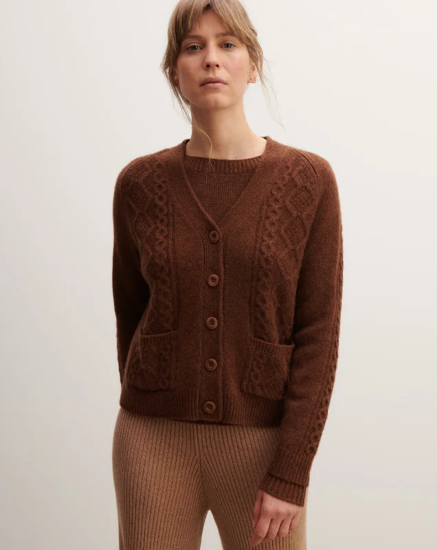 Cable cardigan