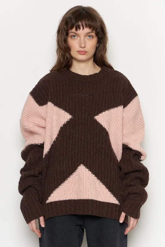 Rahil Knitted Color Block Jumper