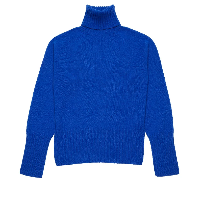 Harley Women's Lambswool Polo Neck Jumper in Klein