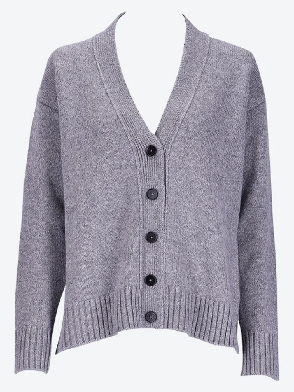 Classic chunky cashmere cardigan