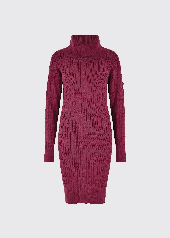 Raheen Fitted Dress - Currant