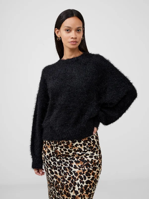 Meena Fluffy Boat Neck Jumper