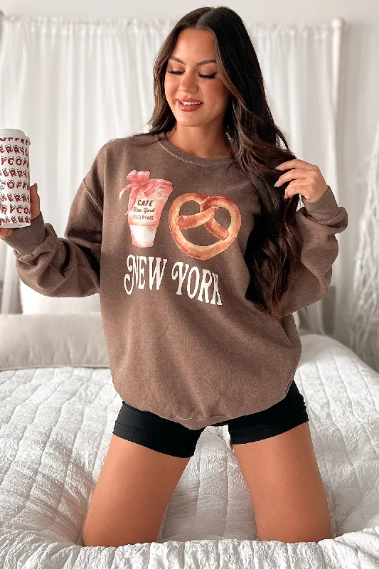 New York Necessities Graphic Sweatshirt (Coffee)