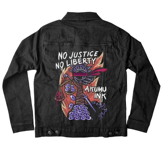 No Justice No Liberty Denim Jacket