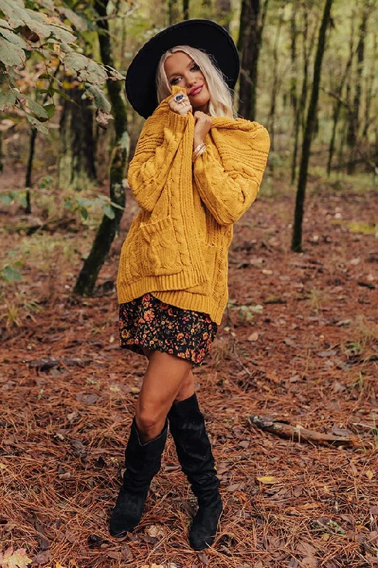 Nothing But The Best Cable Knit Cardigan In Primrose Yellow