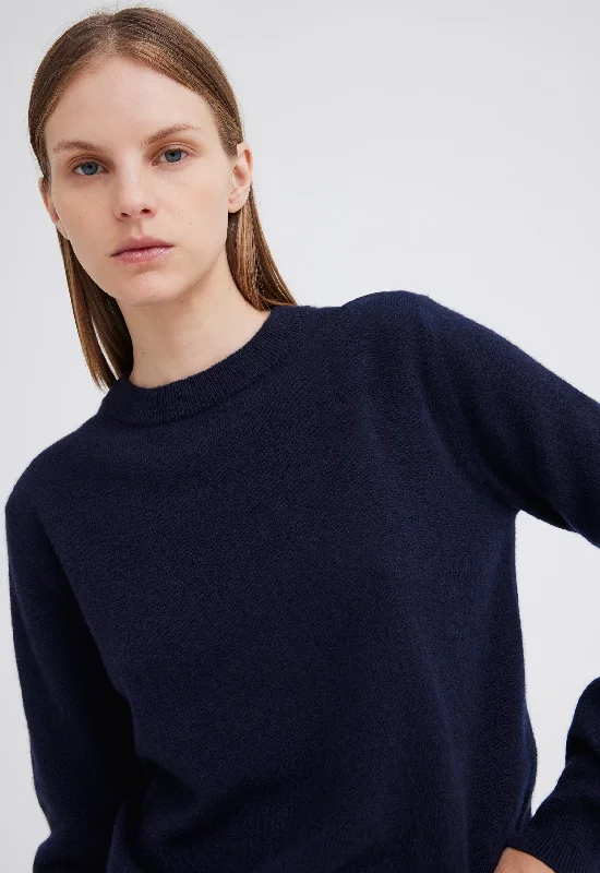 Peter Cashmere Sweater - Darkest Navy