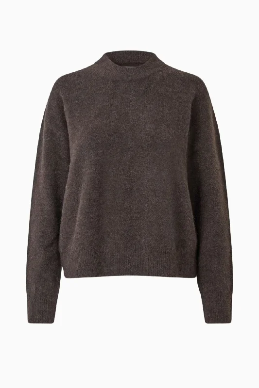 Samsøe Samsøe Anour O-Neck Jumper - Chocolate Torte