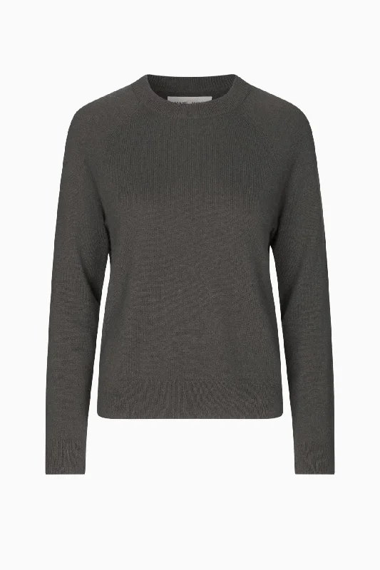 Samsøe Samsøe Boston O-Neck Jumper - Black Oyster