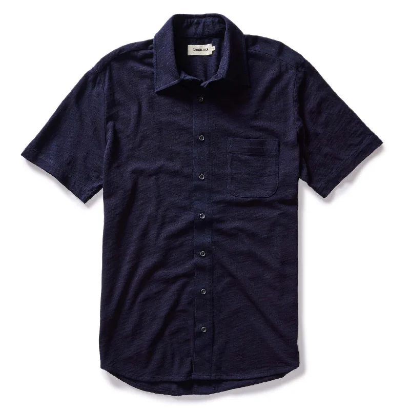 The Short Sleeve California in Rinsed Indigo Slub