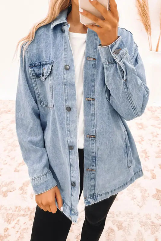 Boyfriend Denim Shacket