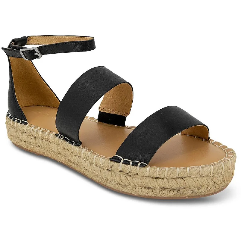 Splendid Womens Morgan Leather Ankle Strap Espadrilles