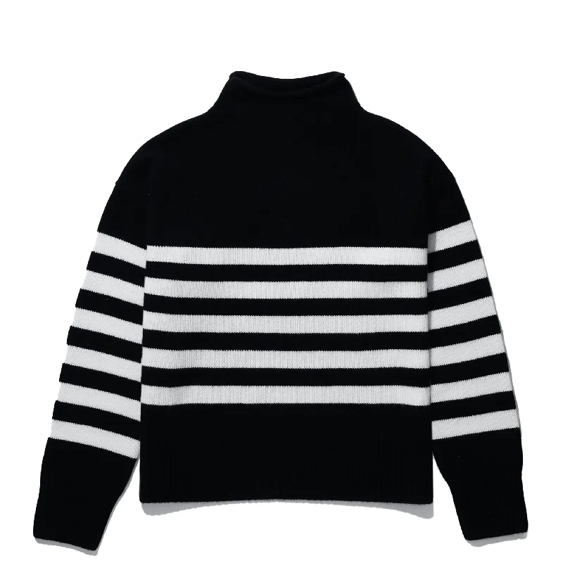 women's cardigans crop -The Lucca - Black/Cream