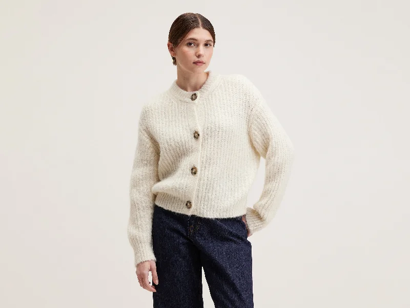 Adyka rib-knit cardigan (242 / W / WHISPER)