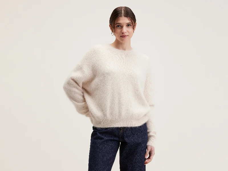 Datus angora-blend sweater (242 / W / PARCHEMIN)