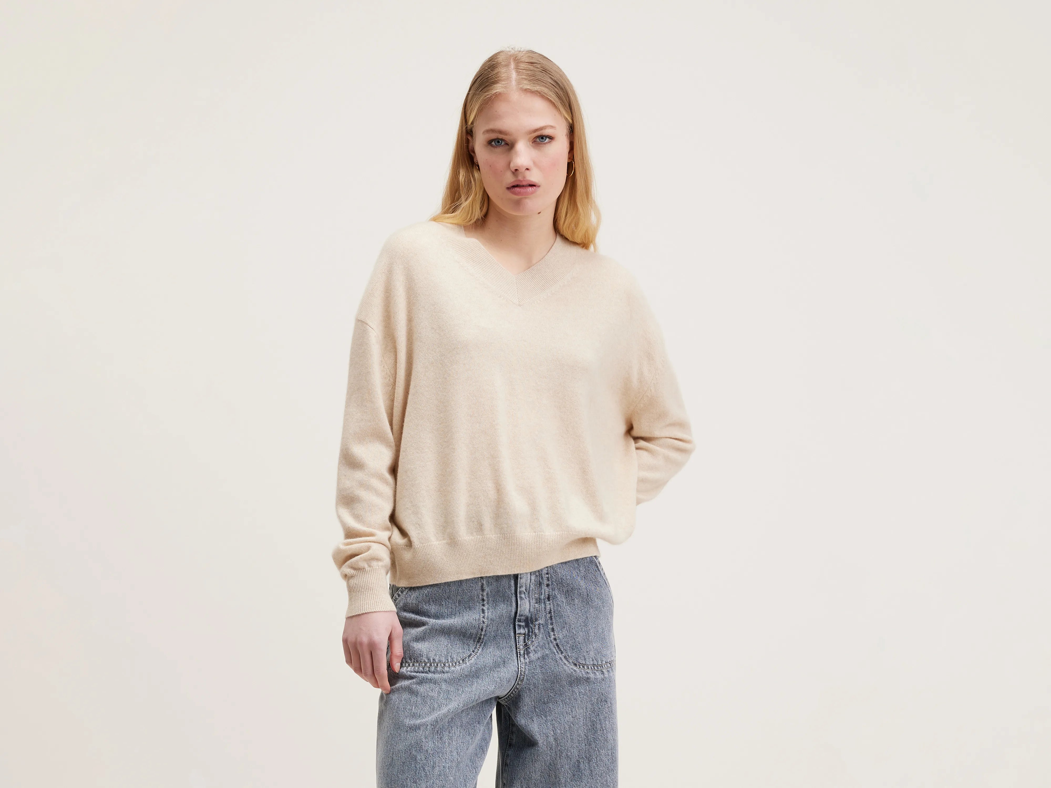 Slax cashmere sweater (242 / W / OATMEAL)